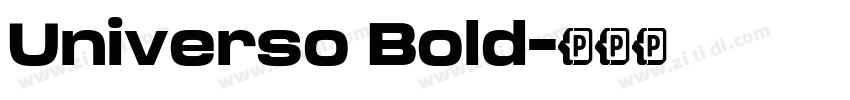 Universo Bold字体转换
